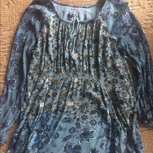 Free People Floral Tunic- XS